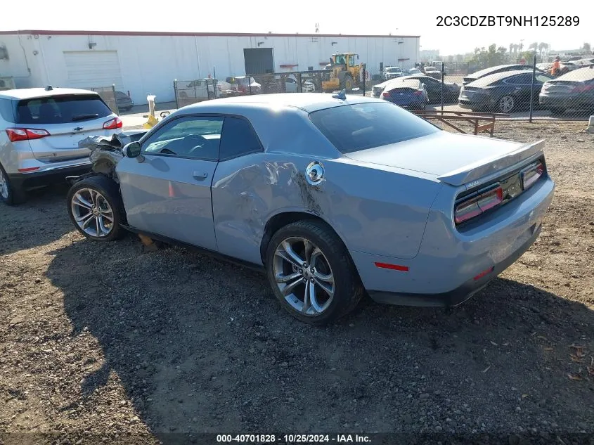 2022 Dodge Challenger R/T VIN: 2C3CDZBT9NH125289 Lot: 40701828