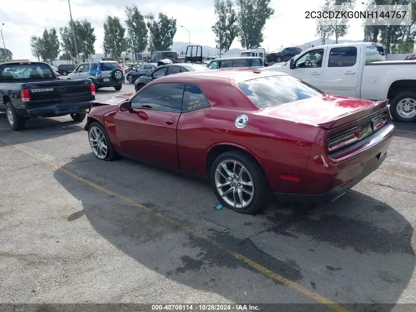 2022 Dodge Challenger Gt VIN: 2C3CDZKG0NH144767 Lot: 40708114