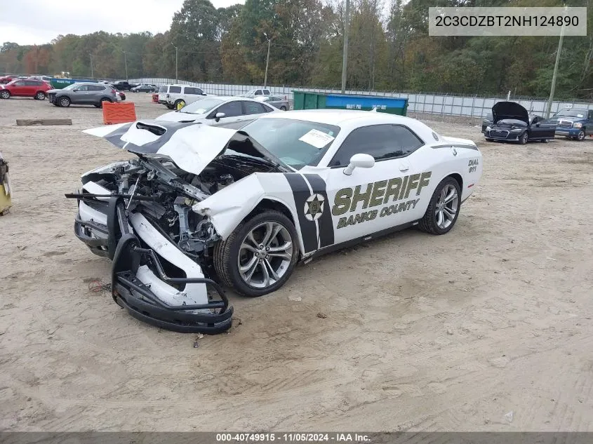 2022 Dodge Challenger R/T VIN: 2C3CDZBT2NH124890 Lot: 40749915