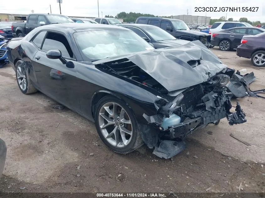 2022 Dodge Challenger Gt VIN: 2C3CDZJG7NH155427 Lot: 40753644