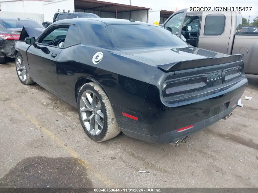 2022 Dodge Challenger Gt VIN: 2C3CDZJG7NH155427 Lot: 40753644