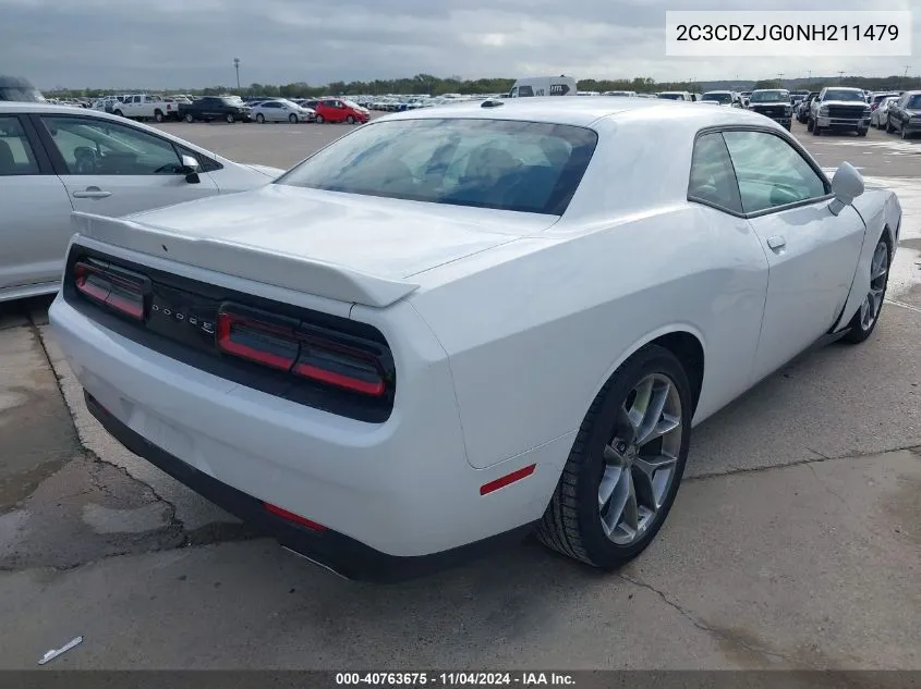 2022 Dodge Challenger Gt VIN: 2C3CDZJG0NH211479 Lot: 40763675