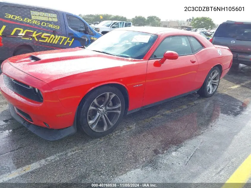 2022 Dodge Challenger R/T VIN: 2C3CDZBT6NH105601 Lot: 40768535