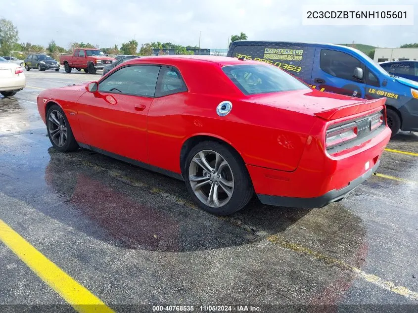 2022 Dodge Challenger R/T VIN: 2C3CDZBT6NH105601 Lot: 40768535