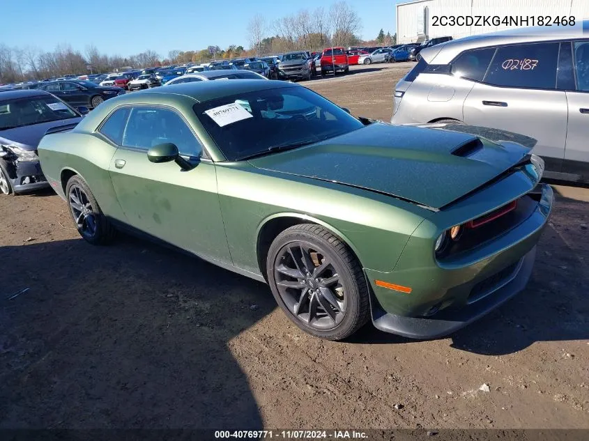 2022 Dodge Challenger Gt Awd VIN: 2C3CDZKG4NH182468 Lot: 40769771