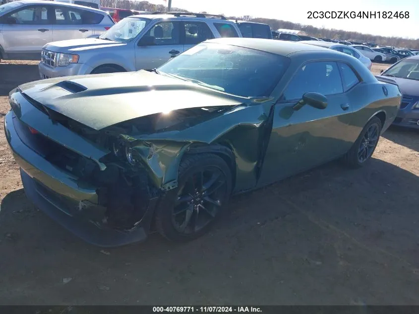 2022 Dodge Challenger Gt Awd VIN: 2C3CDZKG4NH182468 Lot: 40769771