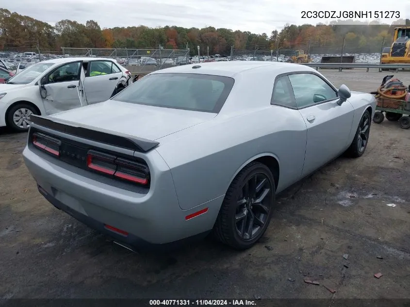 2C3CDZJG8NH151273 2022 Dodge Challenger Gt