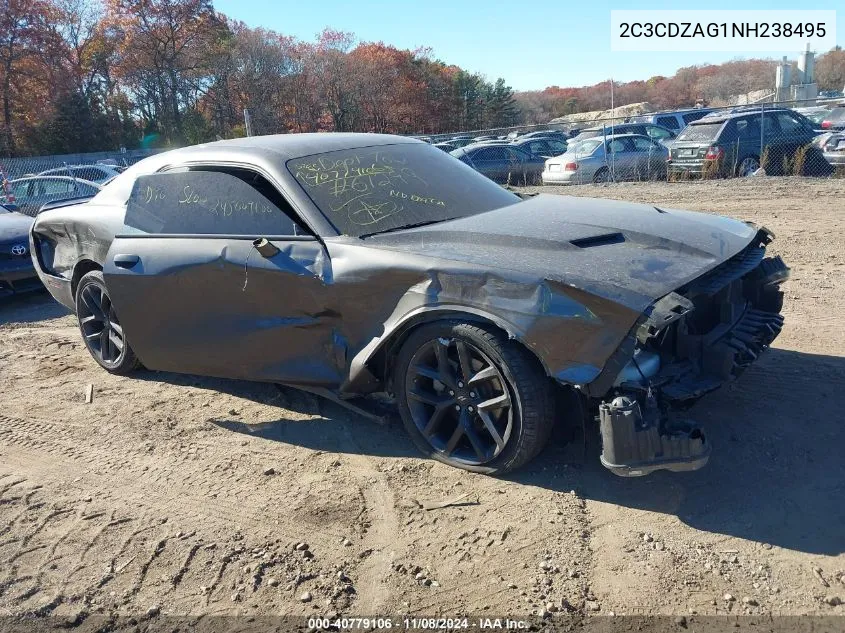 2022 Dodge Challenger Sxt VIN: 2C3CDZAG1NH238495 Lot: 40779106