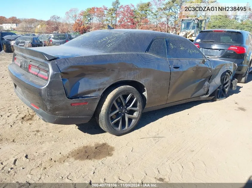 2022 Dodge Challenger Sxt VIN: 2C3CDZAG1NH238495 Lot: 40779106