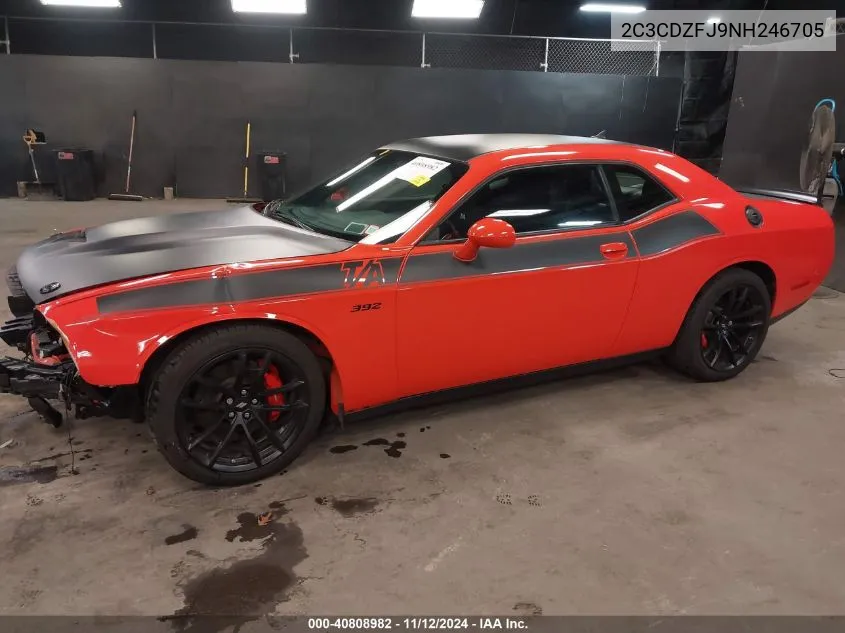 2022 Dodge Challenger R/T Scat Pack VIN: 2C3CDZFJ9NH246705 Lot: 40808982