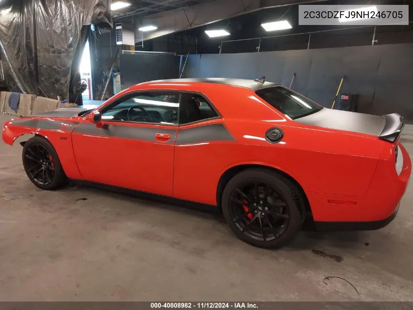 2022 Dodge Challenger R/T Scat Pack VIN: 2C3CDZFJ9NH246705 Lot: 40808982