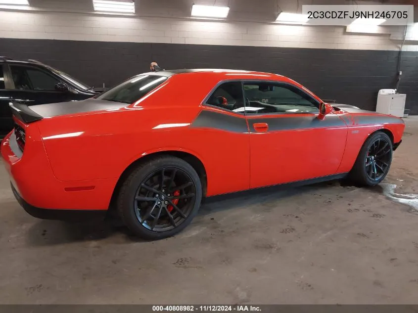 2022 Dodge Challenger R/T Scat Pack VIN: 2C3CDZFJ9NH246705 Lot: 40808982