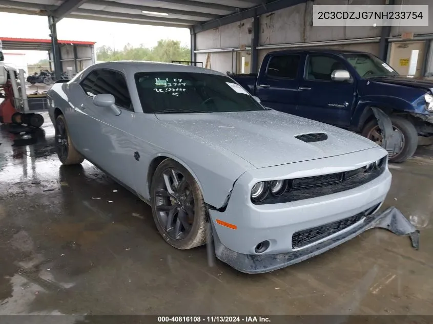 2022 Dodge Challenger Gt VIN: 2C3CDZJG7NH233754 Lot: 40816108