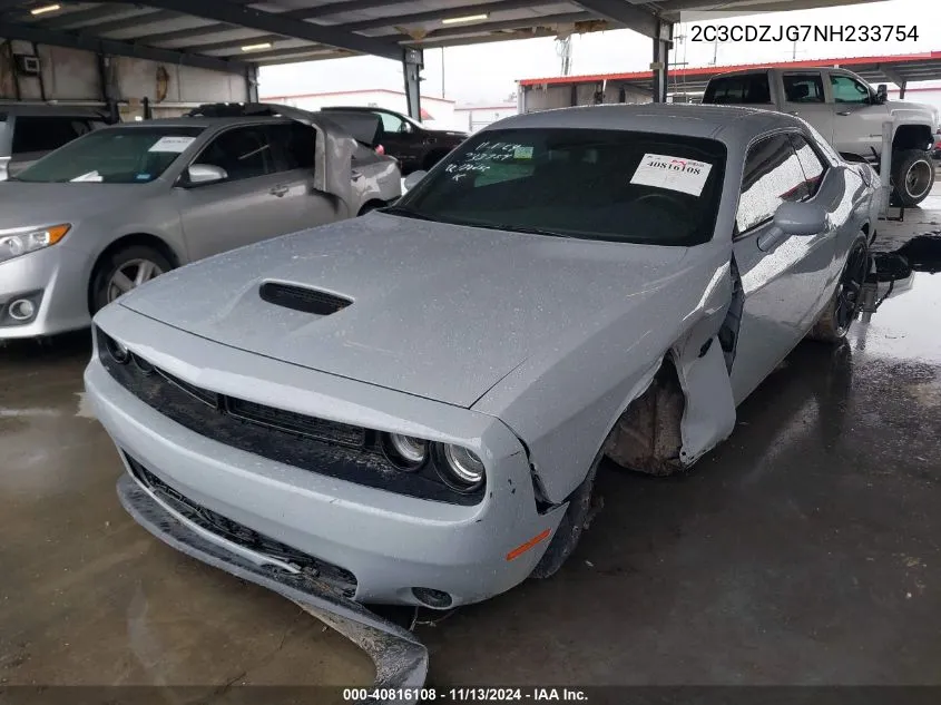 2022 Dodge Challenger Gt VIN: 2C3CDZJG7NH233754 Lot: 40816108