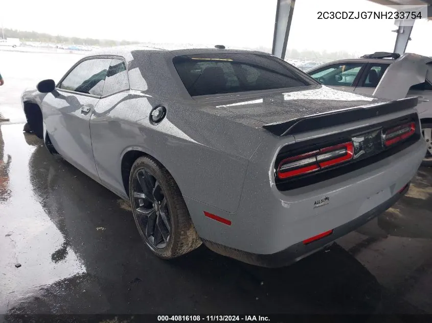 2022 Dodge Challenger Gt VIN: 2C3CDZJG7NH233754 Lot: 40816108