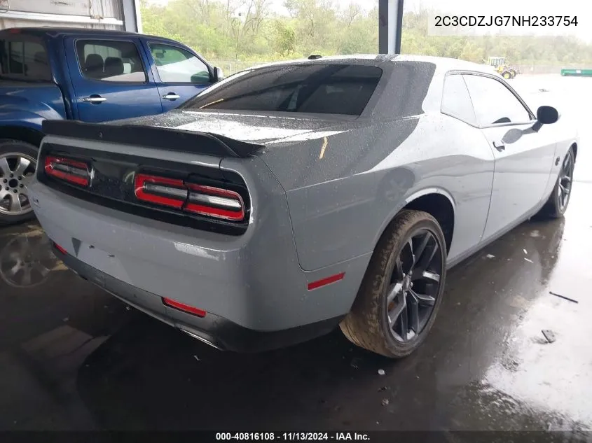 2022 Dodge Challenger Gt VIN: 2C3CDZJG7NH233754 Lot: 40816108