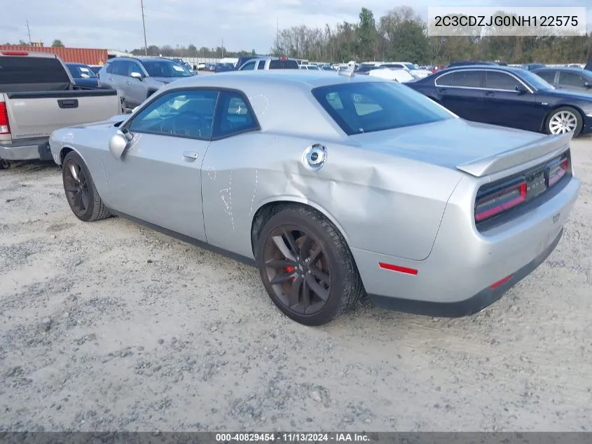 2022 Dodge Challenger Gt VIN: 2C3CDZJG0NH122575 Lot: 40829454