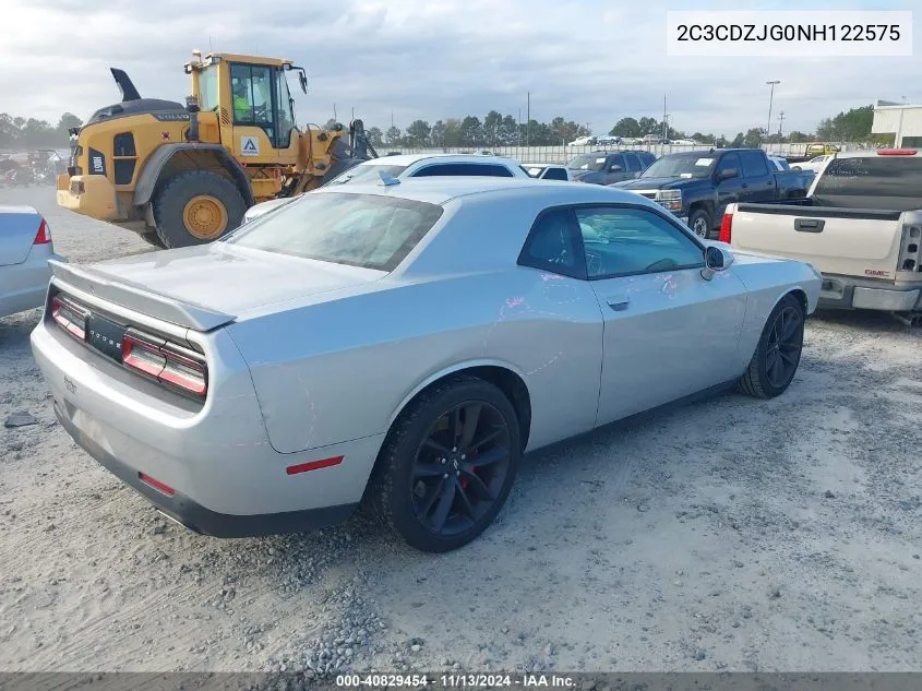 2022 Dodge Challenger Gt VIN: 2C3CDZJG0NH122575 Lot: 40829454