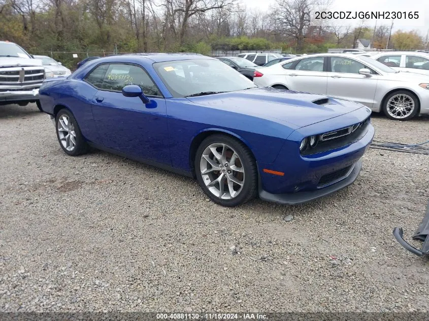 2022 Dodge Challenger Gt VIN: 2C3CDZJG6NH230165 Lot: 40881130