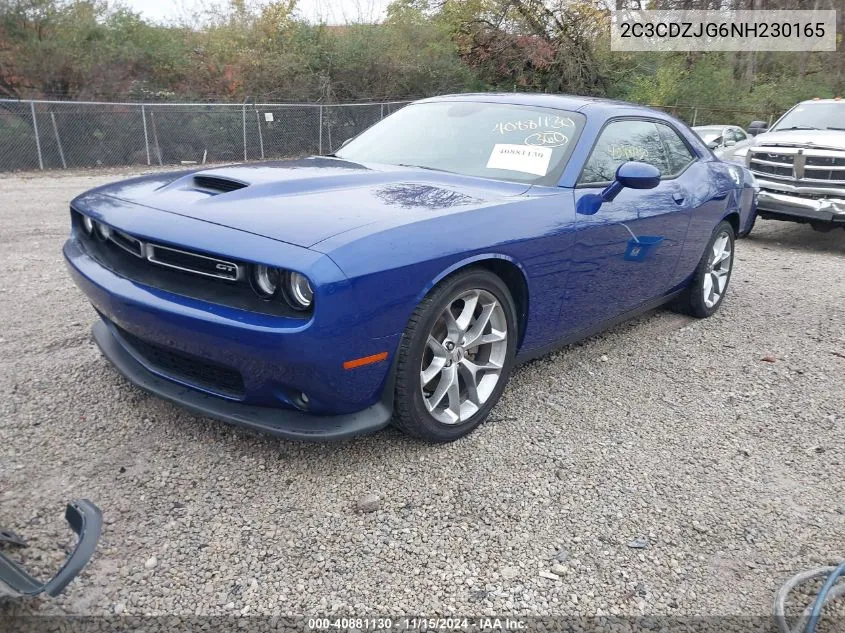 2022 Dodge Challenger Gt VIN: 2C3CDZJG6NH230165 Lot: 40881130