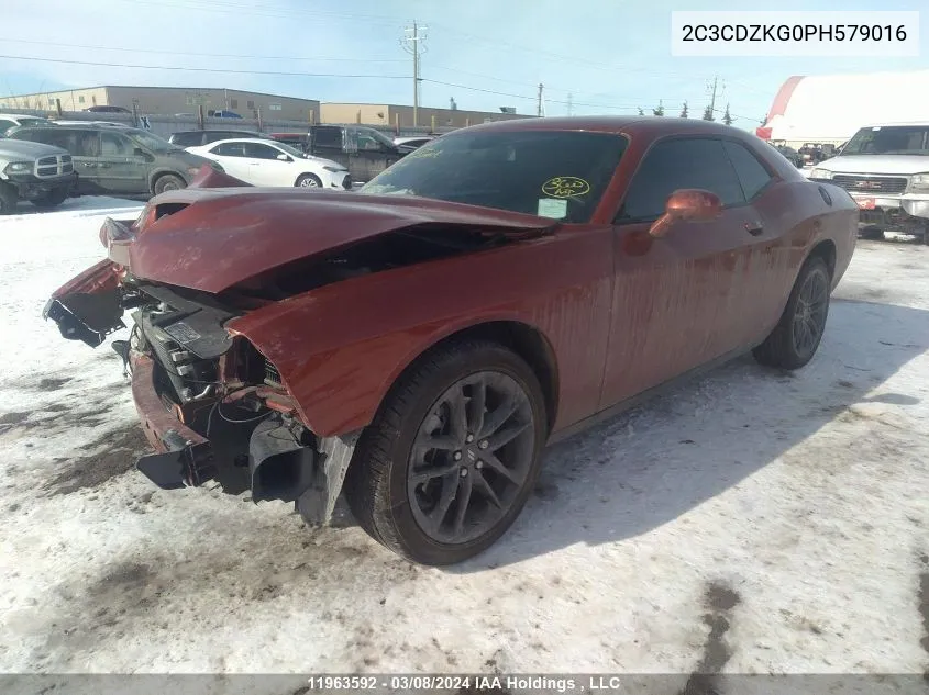 2C3CDZKG0PH579016 2023 Dodge Challenger Gt Awd