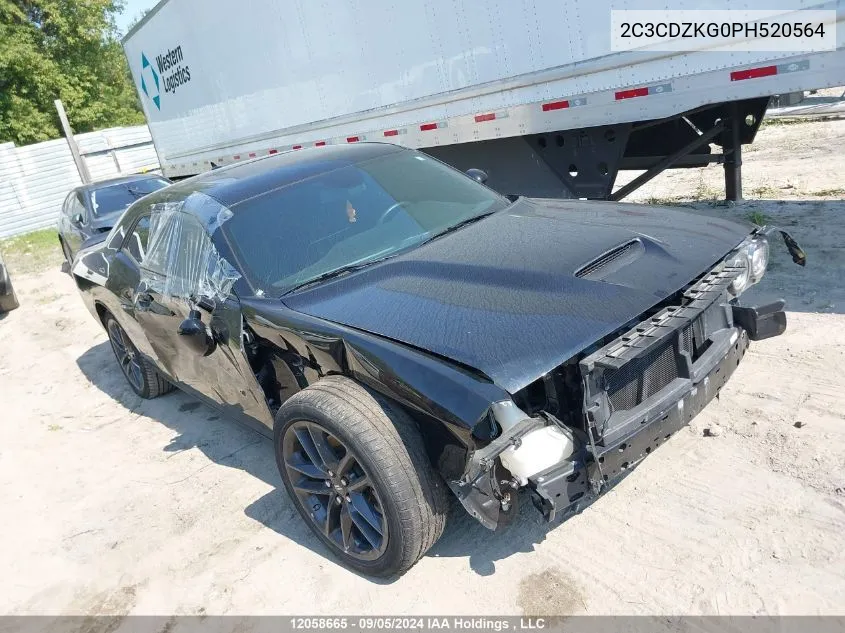 2023 Dodge Challenger VIN: 2C3CDZKG0PH520564 Lot: 12058665