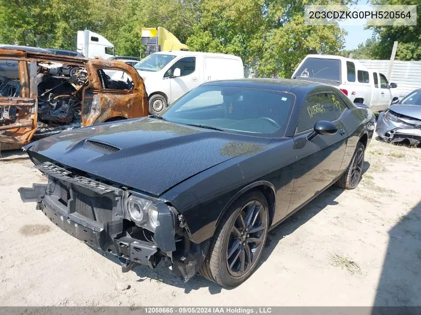 2023 Dodge Challenger VIN: 2C3CDZKG0PH520564 Lot: 12058665