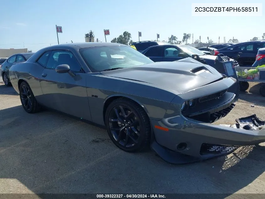 2023 Dodge Challenger R/T VIN: 2C3CDZBT4PH658511 Lot: 39322327