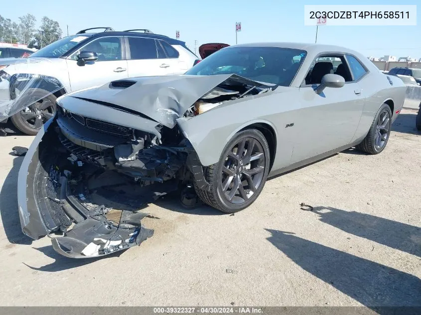 2023 Dodge Challenger R/T VIN: 2C3CDZBT4PH658511 Lot: 39322327