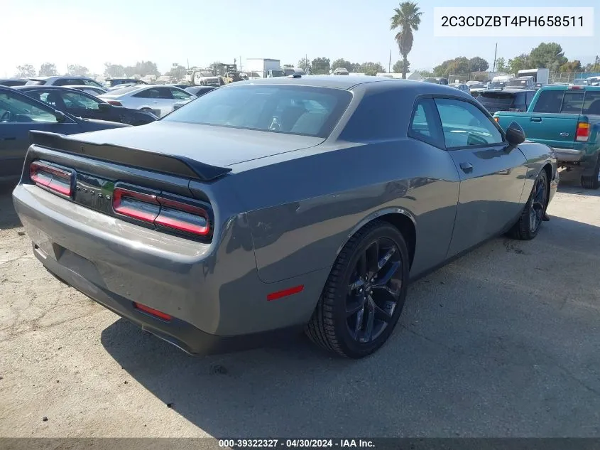 2023 Dodge Challenger R/T VIN: 2C3CDZBT4PH658511 Lot: 39322327