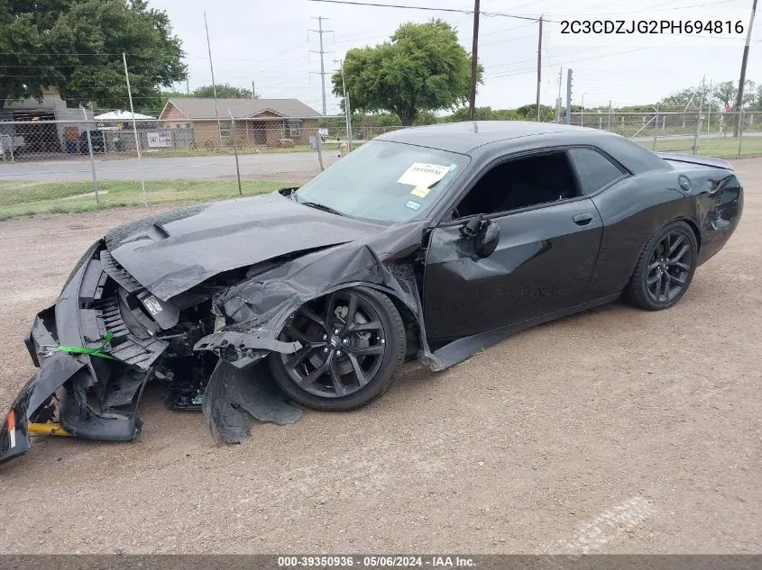 2023 Dodge Challenger Gt VIN: 2C3CDZJG2PH694816 Lot: 39350936