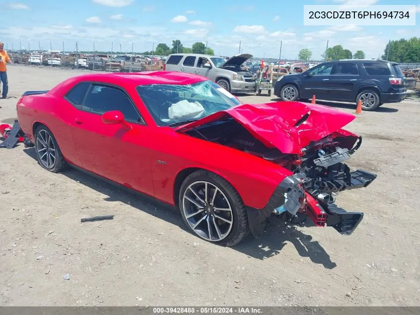 2023 Dodge Challenger R/T VIN: 2C3CDZBT6PH694734 Lot: 39428488