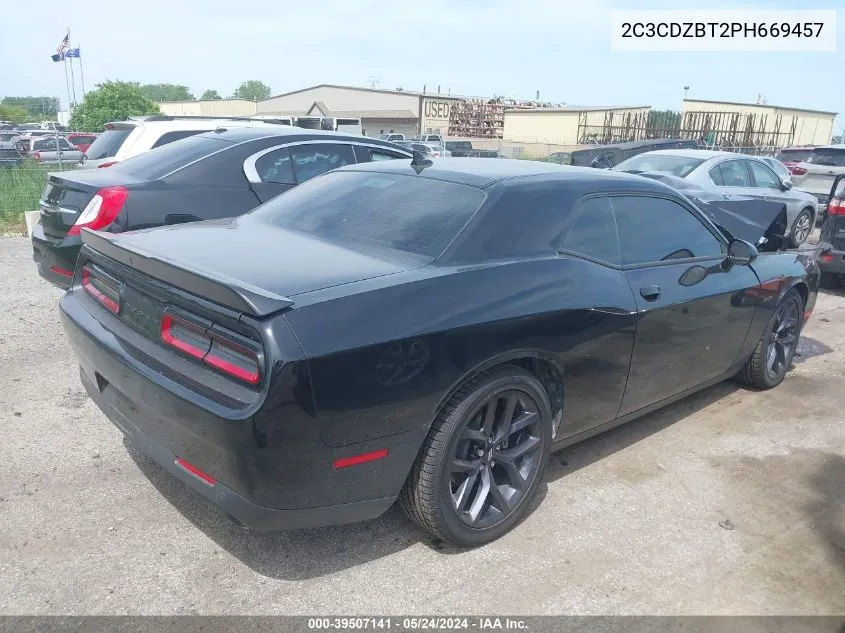 2023 Dodge Challenger R/T VIN: 2C3CDZBT2PH669457 Lot: 39507141