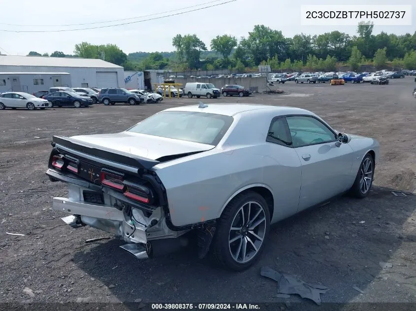 2023 Dodge Challenger R/T VIN: 2C3CDZBT7PH502737 Lot: 39808375