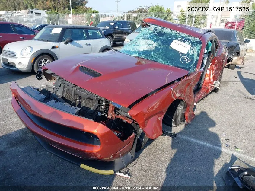 2023 Dodge Challenger Gt VIN: 2C3CDZJG9PH517535 Lot: 39840964