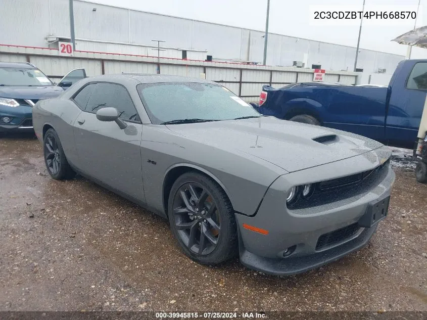 2023 Dodge Challenger R/T VIN: 2C3CDZBT4PH668570 Lot: 39945815