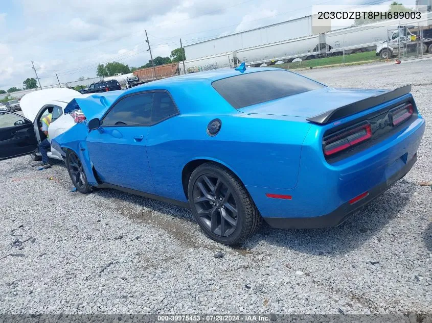 2023 Dodge Challenger R/T VIN: 2C3CDZBT8PH689003 Lot: 39975453