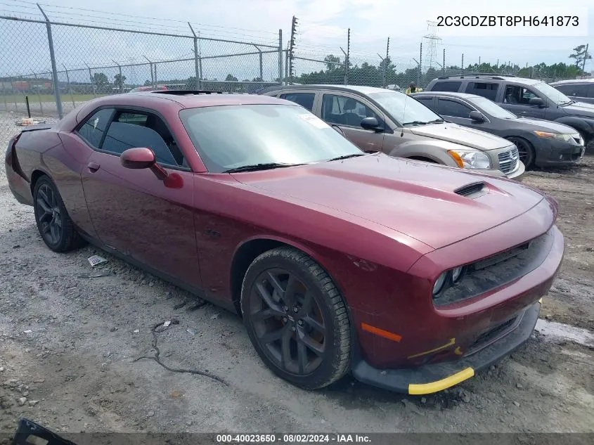 2023 Dodge Challenger R/T VIN: 2C3CDZBT8PH641873 Lot: 40023650