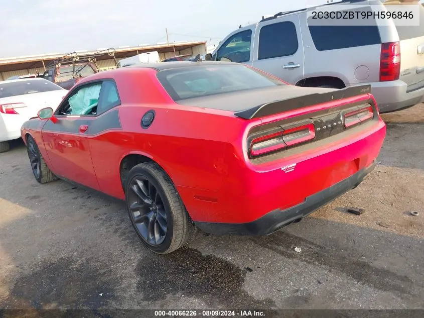 2023 Dodge Challenger R/T VIN: 2C3CDZBT9PH596846 Lot: 40066226