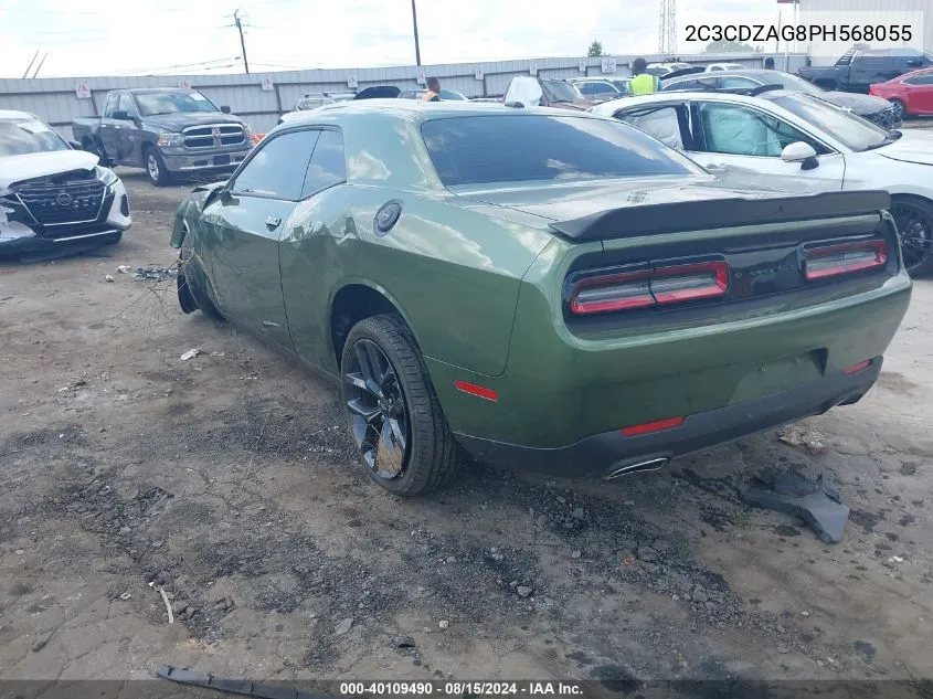 2023 Dodge Challenger Sxt VIN: 2C3CDZAG8PH568055 Lot: 40109490