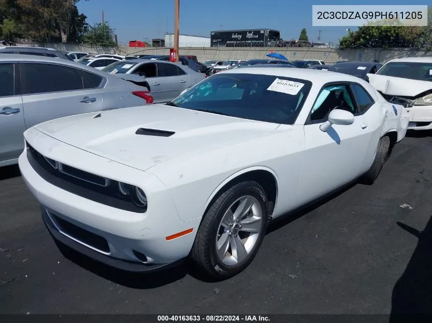 2023 Dodge Challenger Sxt VIN: 2C3CDZAG9PH611205 Lot: 40163633