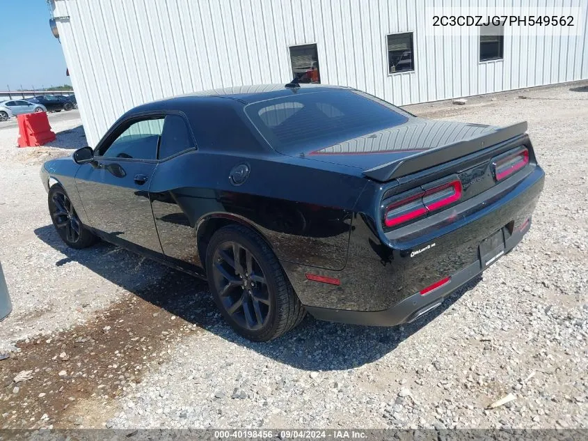 2C3CDZJG7PH549562 2023 Dodge Challenger Gt