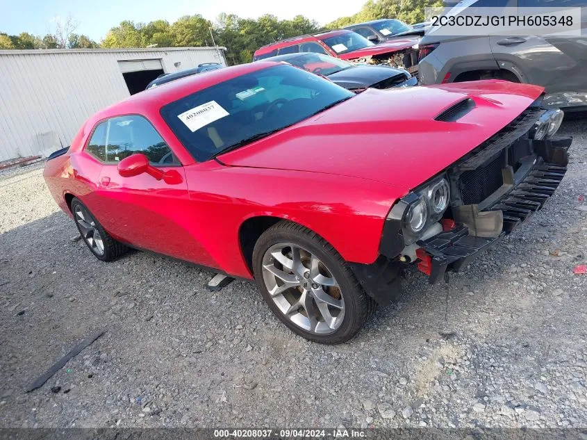 2023 Dodge Challenger Gt VIN: 2C3CDZJG1PH605348 Lot: 40208037