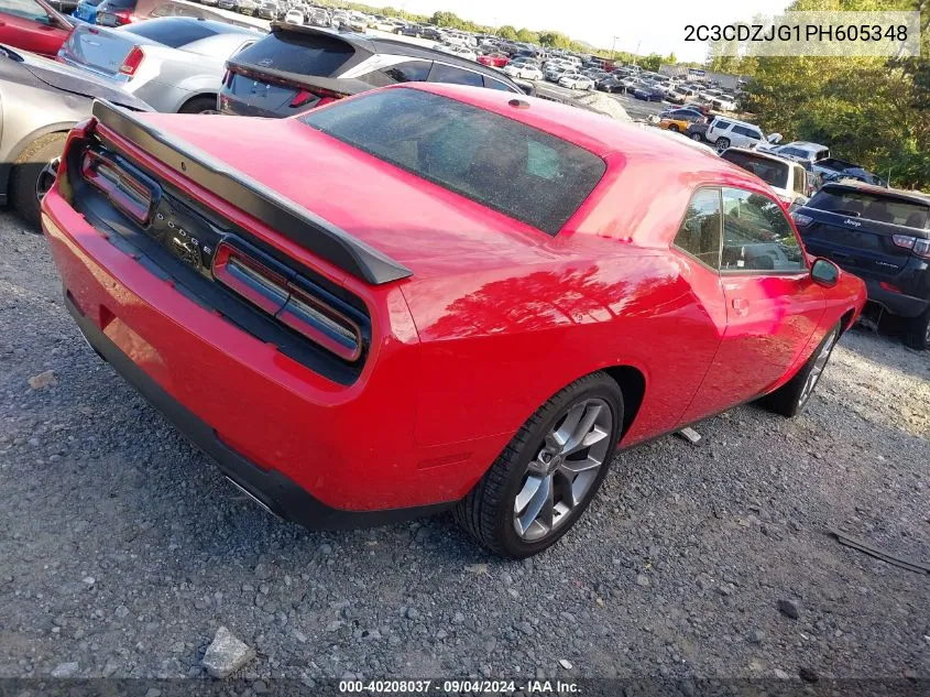 2023 Dodge Challenger Gt VIN: 2C3CDZJG1PH605348 Lot: 40208037