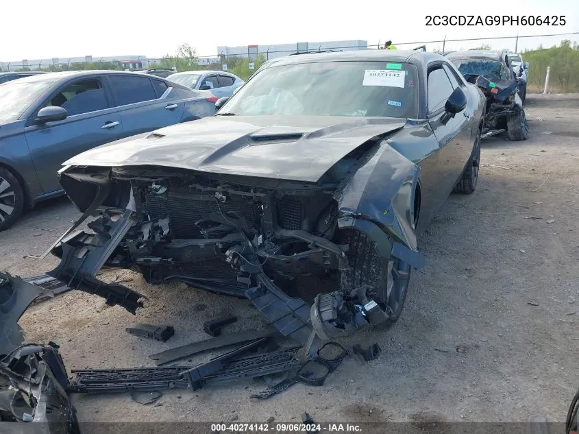 2023 Dodge Challenger Sxt VIN: 2C3CDZAG9PH606425 Lot: 40274142