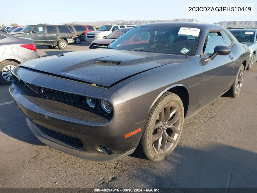 2C3CDZAG3PH510449 2023 Dodge Challenger Sxt