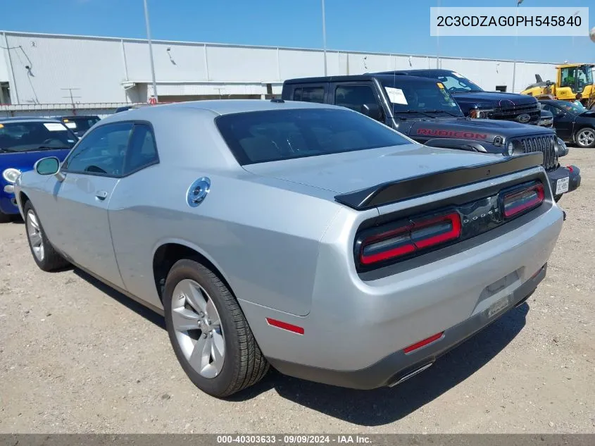 2C3CDZAG0PH545840 2023 Dodge Challenger Sxt