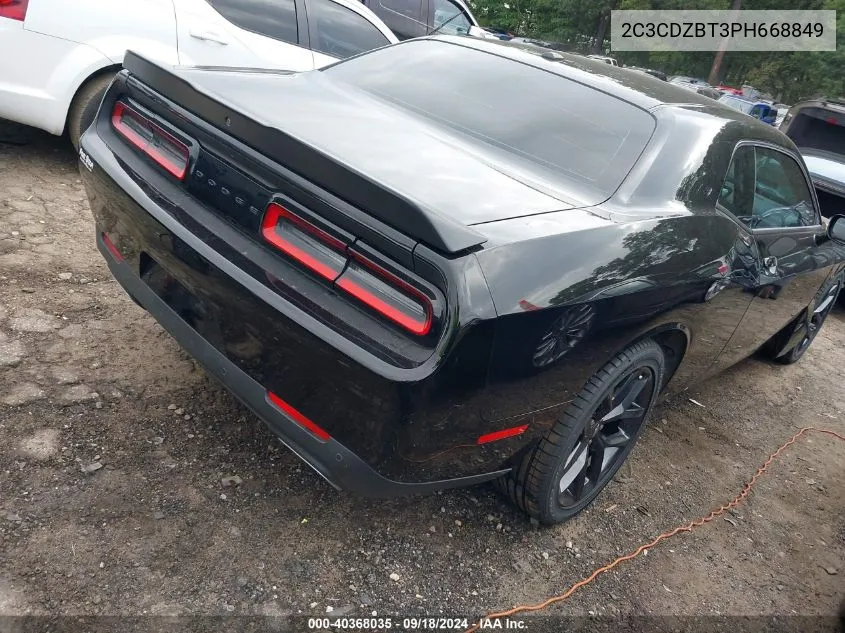 2023 Dodge Challenger R/T VIN: 2C3CDZBT3PH668849 Lot: 40368035