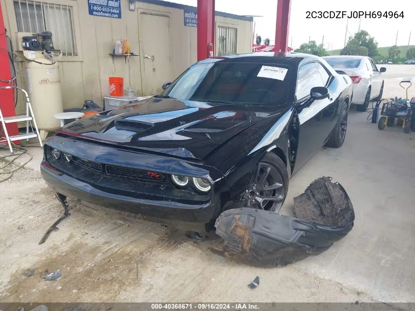 2023 Dodge Challenger R/T Scat Pack VIN: 2C3CDZFJ0PH694964 Lot: 40368671