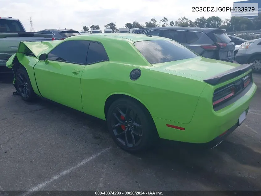 2023 Dodge Challenger Gt VIN: 2C3CDZJG0PH633979 Lot: 40374293